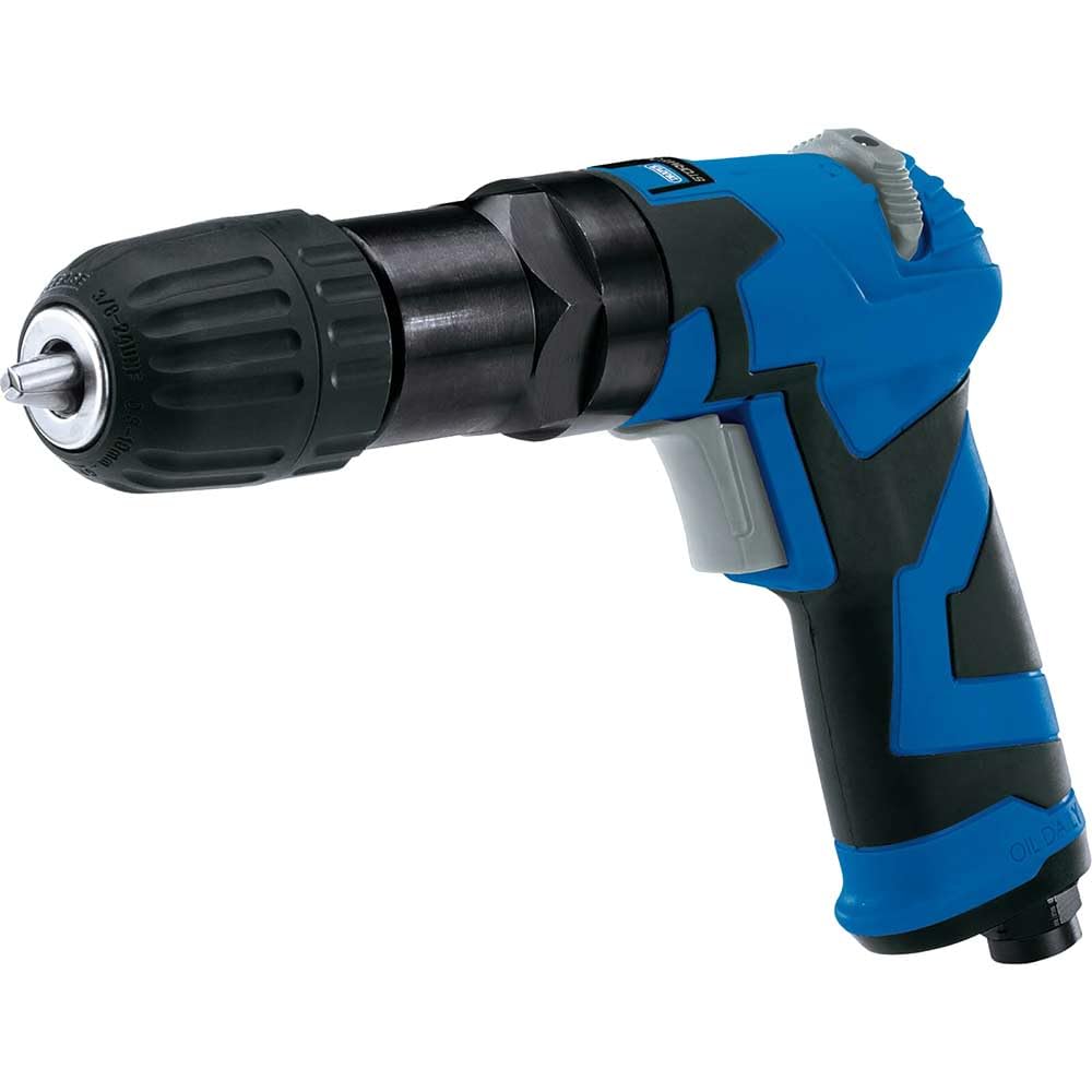 Draper 65138 Storm Force Composite 10mm Reversible Air Drill With Keyless Chuck