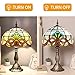YingJu Tiffany Lamp,Yellow Stained Glass Table Lamp,12X12X19 Inches Baroque Style Desk Lamp for Bedroom,Living Room,Home Office (Including LED Bulbs)