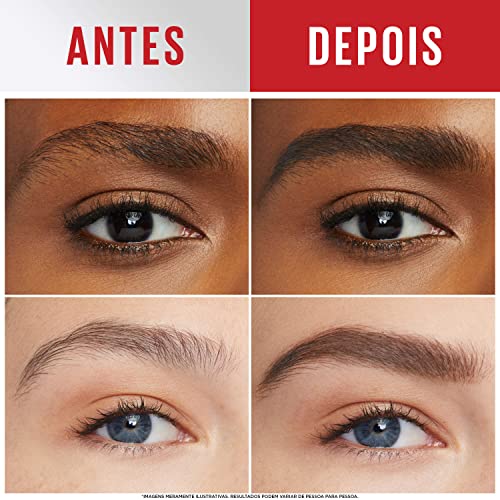 Image of Maybelline Tattoo Brow 3 Day Styling Brow Gel, Warm Brown, Semi-Permanent (Pack of 2)