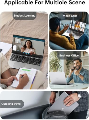 Image of MALLRACE Laptop,17.3-Inch FHD Display Laptop Computer with Quad Core-12th Alder Lake N95(Beats N5095,Up to 3.4GHz), 16GB RAM 256GB ROM Traditional Laptop Computer,6000Mah Battery,Silver