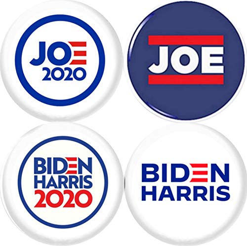 JOE BIDEN KAMALA HARRIS 2020 NEW 4 2.25 Inch (57mm) Set of 4 Pinback Buttons Badges Pins