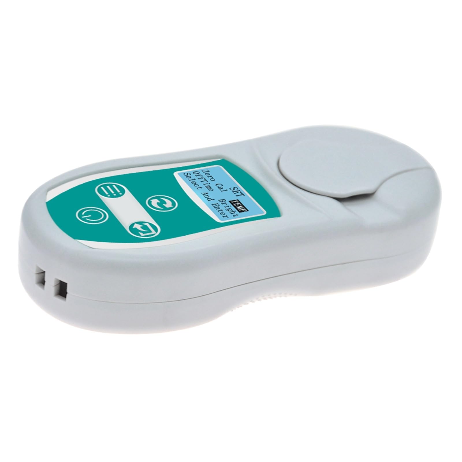 EDEDE Brix Refraktometer, 0-53% Zucker Refraktometer Konzentration Tester Meter Hydrometer for Trauben Obst Getränke Getränke Optisches Instrument for Weinherstellung