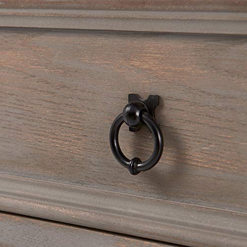 ClickDecor-Thomas-Antique-Country-Style-Dresser-Chest-with-3-Drawers-Weathered-Wood-Nightstand-Living-Room-Accent-Furniture-Black-Ring-Handle-Curved-Legs-Grey ClickDecor Thomas Antique Country Style Dresser Chest with 3 Drawers Weathered Wood Nightstand Living Room Accent Furniture Black Ring Handle Curved Legs Grey