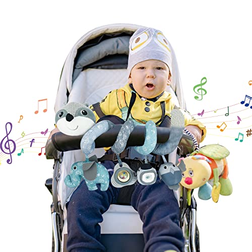 Coriver Kinderwagenspeelgoed voor baby's, Spiraal kinderwagen hangspeelgoed voor autostoel en baby mobiel kinderbedje… - Image 6