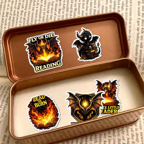 Calcomanías de libro de fantasía de dragón evitan desgaste pegatinas impermeables 3