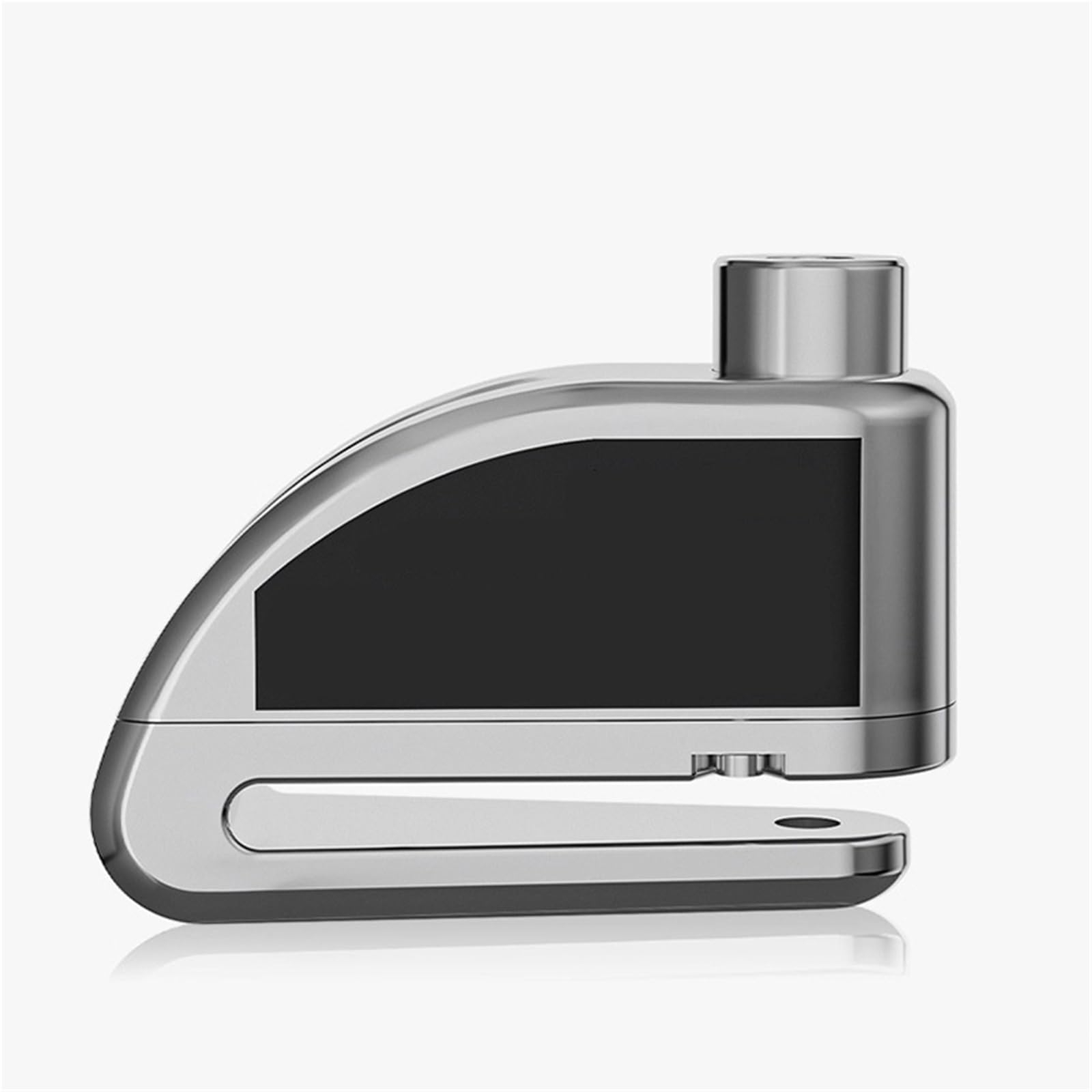 Motorcycle Handlebar Lock Anti-Theft Alarm Motorcycle Scooter Brake Disc Motorbike Lock Security(Silvery)