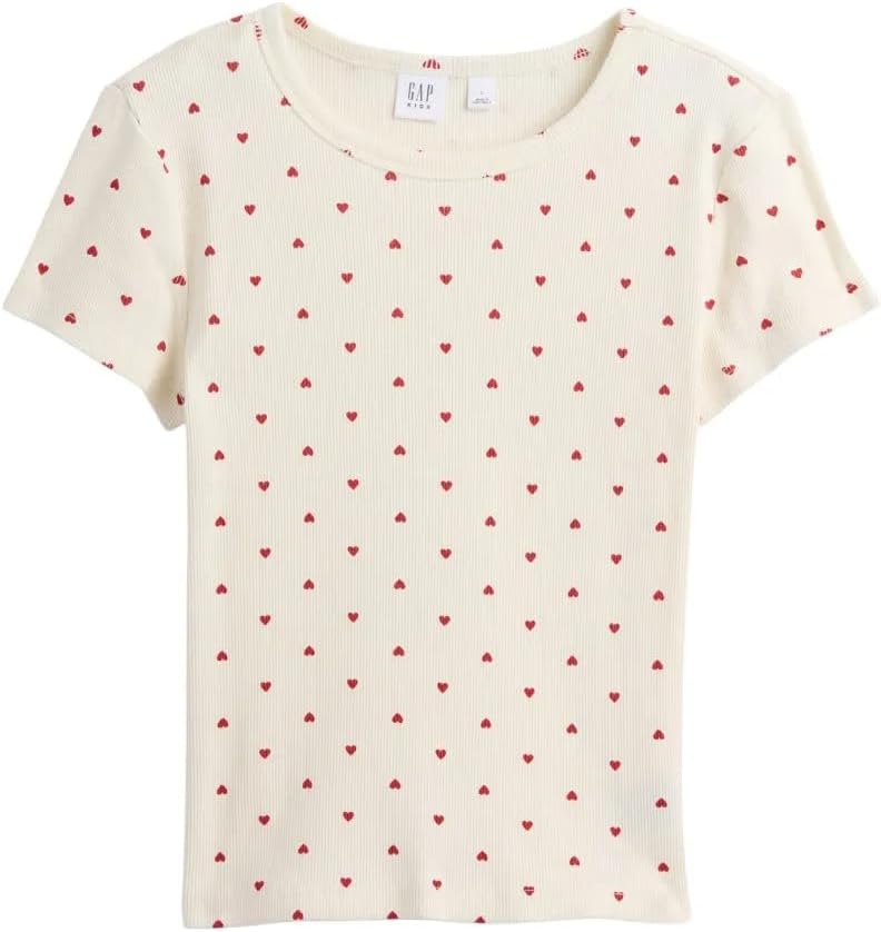 Gap Girls' Short Sleeve Ribbed Tee