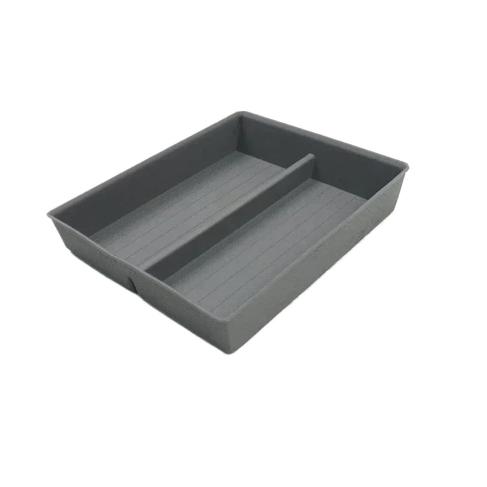 Zoinary car centre console organiser For Tesla For Model 3 Highland 2024 Center Console Storage Box Organizer Tray Armrest TPE Anti-slip Mat(Central Lower Grey)