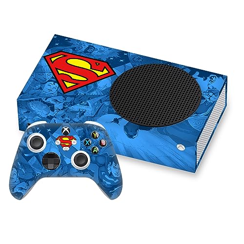 Skin Xbox Series S Superman vinyle autocollant console et manette DC Comics Head Case