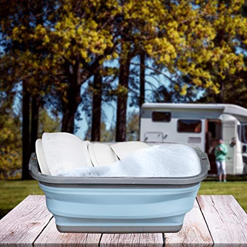 2 Pack Collapsible Sink With 2.25 Gal / 8.5L Each, Foldable Dish Tub For Washing Dishes, Camping, Hiking And Home, Portable Washing Basin #TOP3