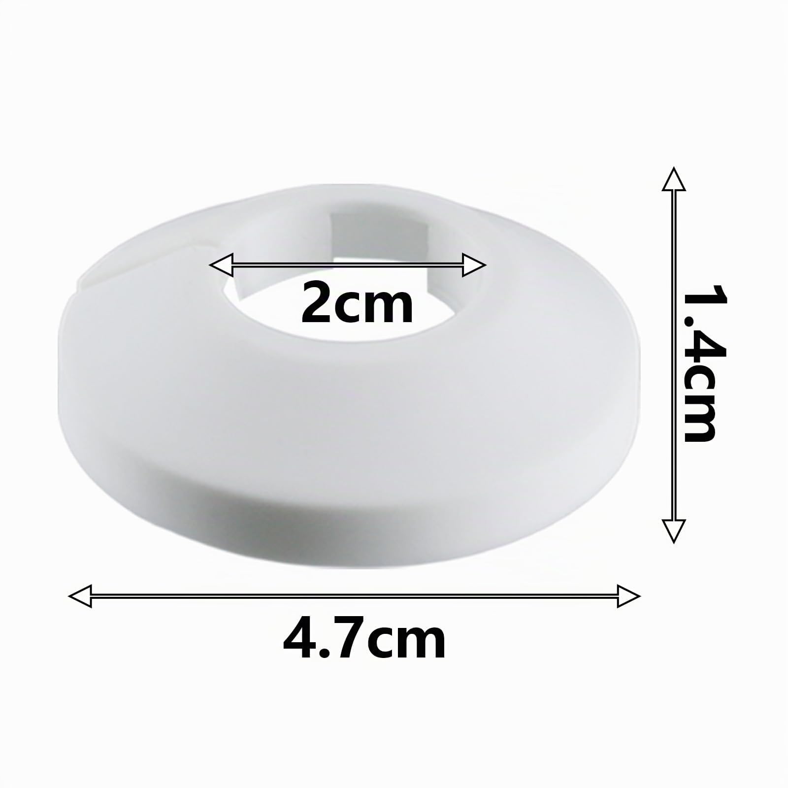 Set da 30 Rosette per Tubi di Riscaldamento Copritubi per Radiatori Rosette bianche per rivestimento tubi di riscaldamento Copritubi in PVC Ø 20 mm Copertura tubi riscaldamento per pavimento