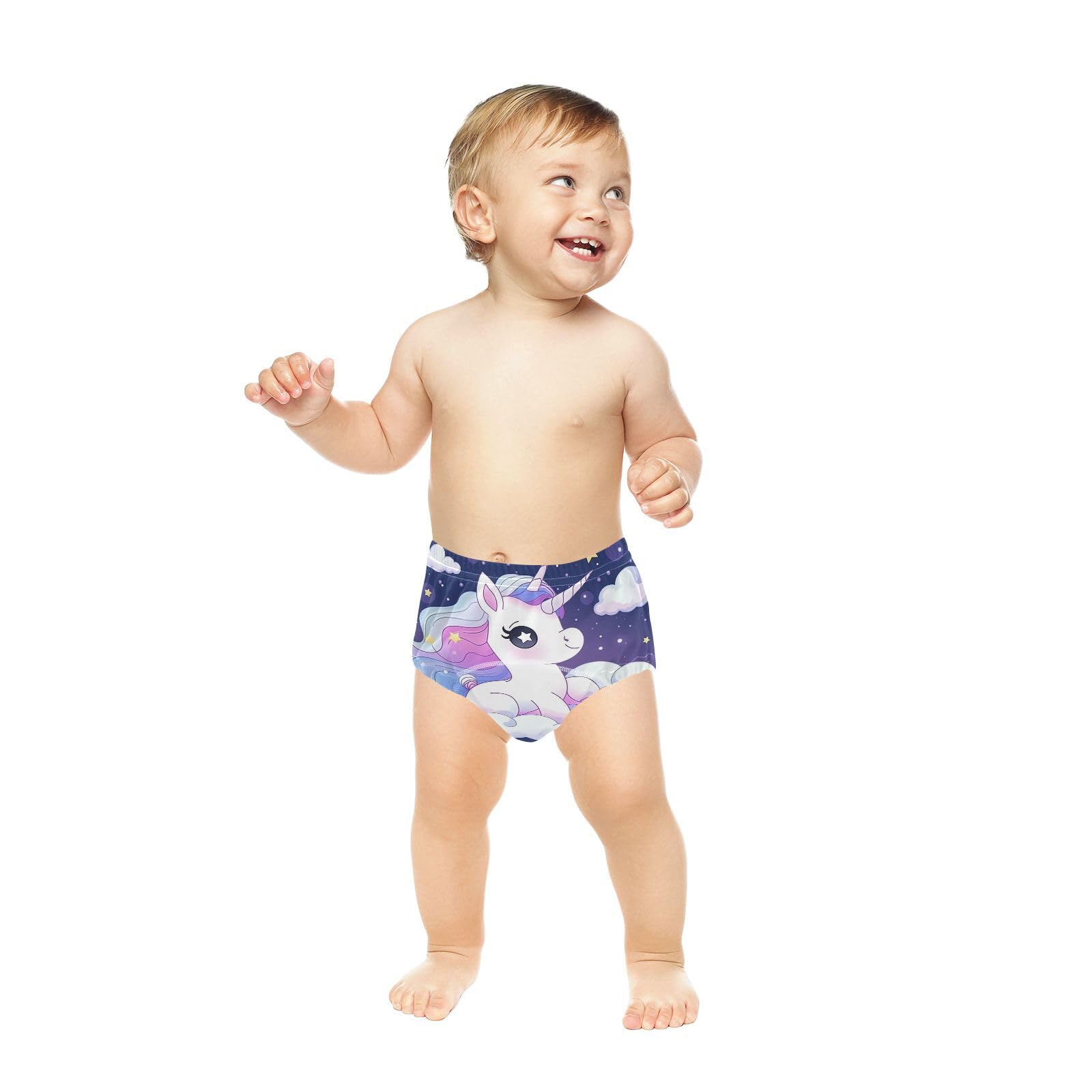 Coikll Cute Horse with Cloud Toddler Training Underwear Waterproof Baby Pee Pants -5T