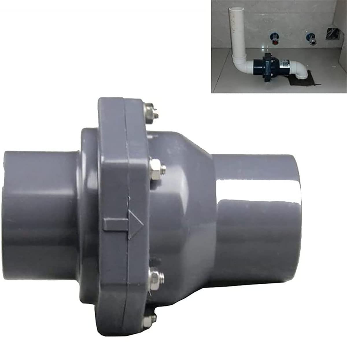 1pcs UPVC Obturateur à Clapet Anti-Retour, Plastique Clapet Anti-Retour Unidirectionnel, 25-160MM Intérieur Diamètre Vertical Clapet de Non Retour Universel (Inner 90mm)