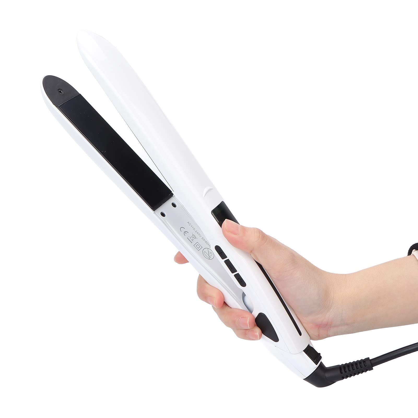 Hair Straightener,2-in-1 Ceramic Straightens Curls LCD Display Temperature Adjustable Ceramic Flat Iron,Heats Up Fast,Hair Straightener for Travel 110V?Çæ240V