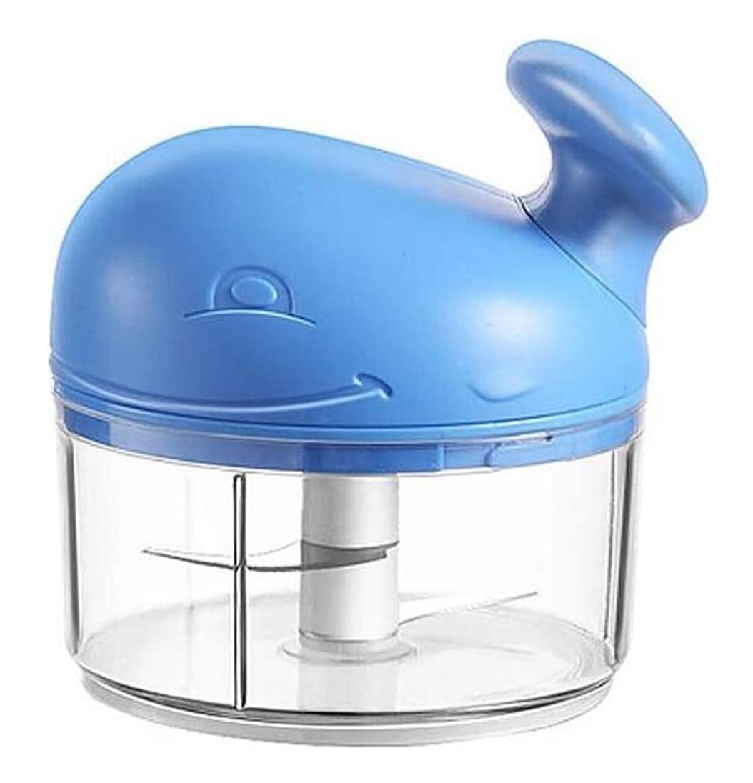 Knoblauch Helfer Manueller Knoblauchzieher, Handhacker, Knoblauch-Chili-Zerkleinerer, Tragbare Zugschnur Küchen Kochen | Blue