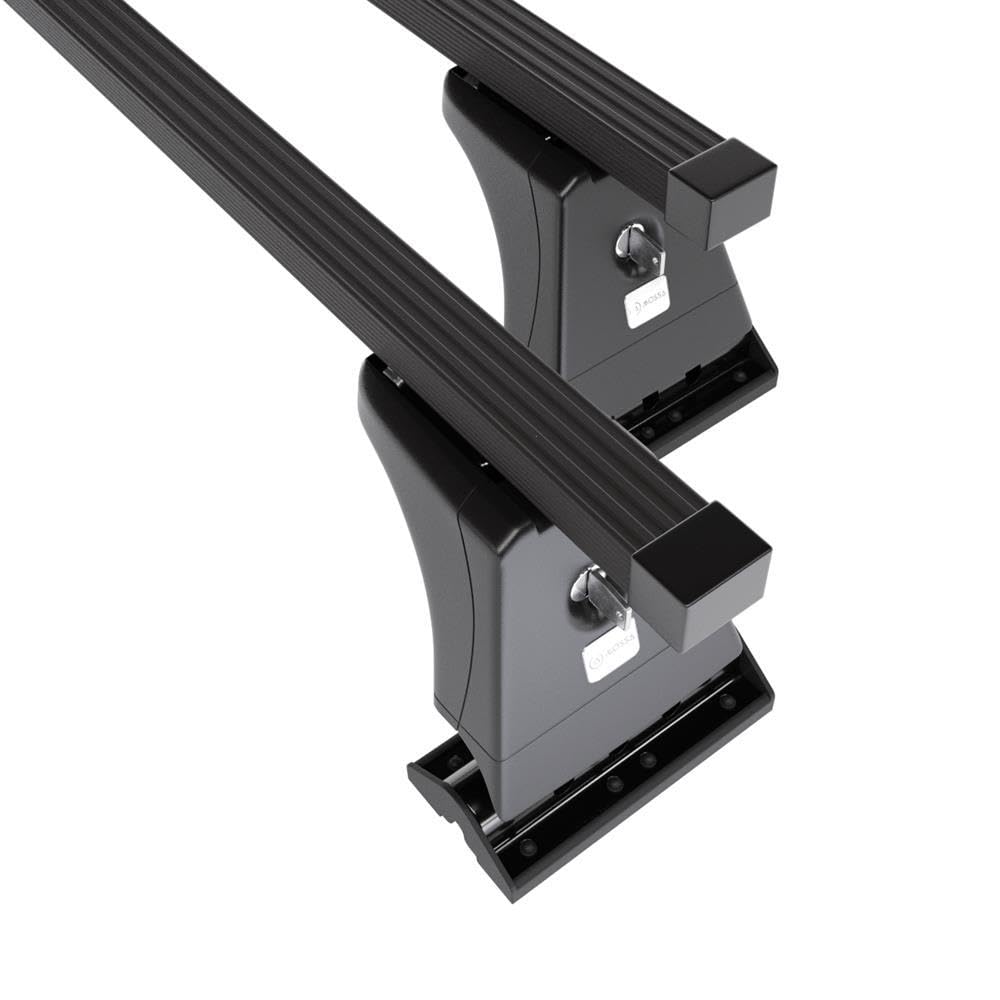 Mossa Portaequipajes de Techo adecuadas para Mercedes-Benz Vito W447 Furgoneta (2015- ) - baca para Coche - Barras para Techo de Coche - Acero Negro - Puntos de Montaje