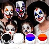 disfraces y maquillaje de halloween y fantasia chiconcuac méx 【LARGA DURACIÓN Y RESPETUOSO CON LA PIEL】Este kit de pintura facial Halloween cuenta con una cobertura excepcional y es respetuoso con la piel, lo que garantiza una cómoda aplicación durante todas tus aventuras festivas. Diseñado para ser resistente al sudor, permanece intacto incluso durante las fiestas más animadas o los eventos al aire libre, sin secarse ni agrietarse, sin preocuparte de que tu maquillaje se desvanezca.
