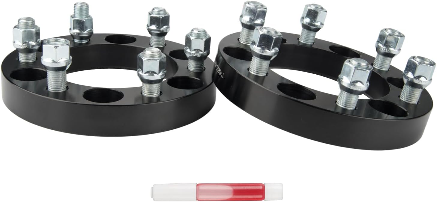 PHILTOP 6x5.5 1" Wheel Spacers for Silverado 1500,2 Pcs 6x139.7mm Lug Wheel Spacers with 108mm Hub Bore M14x1.5 Studs fit for, 1500, Sierra 1500, Silverado 1500 LTD, Tahoe