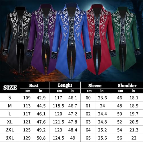 Disfraz de carnaval medieval y chaqueta steampunk vintage gótica 6