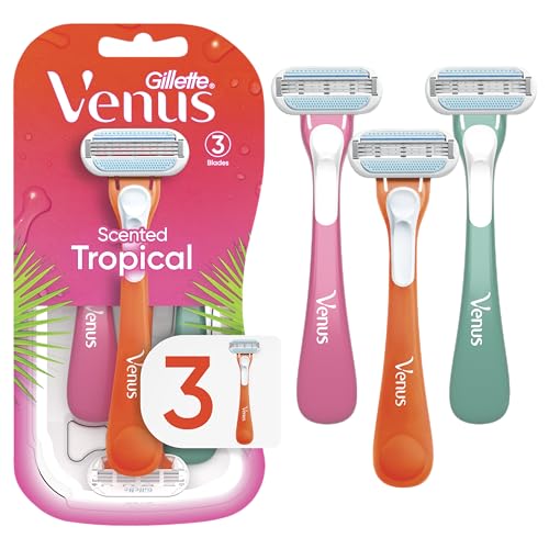 Gillette Venus Tropical Women's Disposable Razor, 3 Count