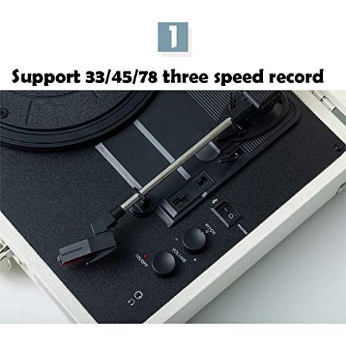 Tourne-Disque phonographe, Platine Vinyle Portable Vintage avec récepteur Bluetooth et Haut-parleurs intégrés, Prend en… - Les Beatles, Paul McCartney, John Lennon, RIngo Starr, George Harrison Tourne-Disque phonographe, Platine Vinyle Portable Vintage avec récepteur Bluetooth et Haut-parleurs intégrés, Prend en… – Image 3