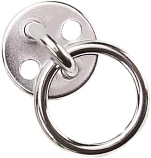 INOOMP Hook Pad hook plate Eye Pad Plate Pad Eye Plate Hammock marine round buckle