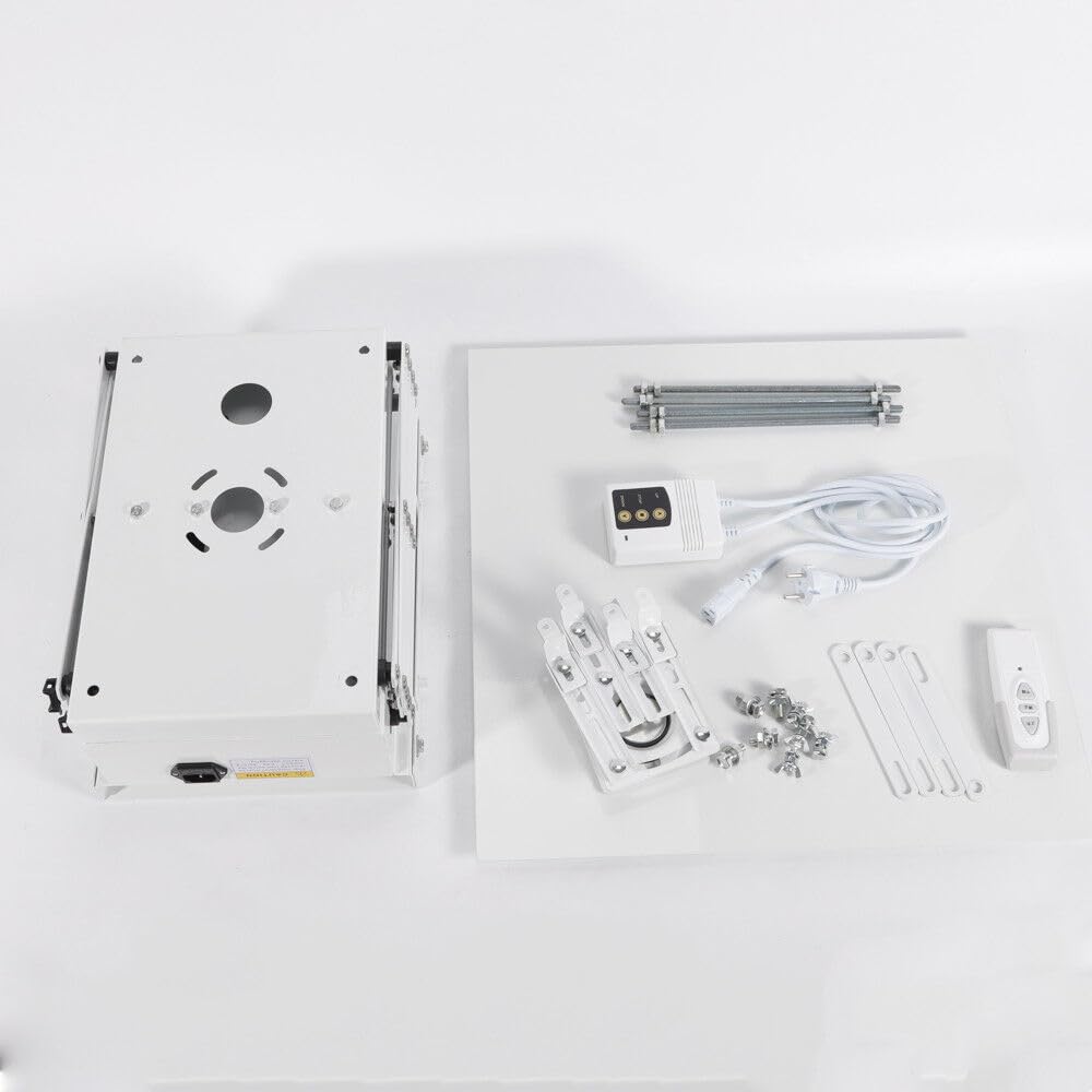 Supporto per proiettore, motorizzato, elettrico, piattaforma a forbice, telecomando, da soffitto, da tavolo, per proiettore fino a 10 kg