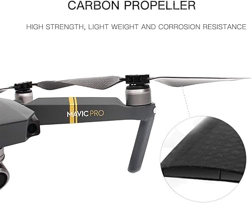 Miniatura 6 de RCGEEK Hélices de fibra de carbono 8331, cuchillas de bajo ruido, accesorios plegables silenciosos, reemplazo de liberación rápida para hélices DJI