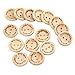 Handmade with Love Buttons - 150 Pcs Round Wooden Craft Decor Buttons, 2 Holes for 15mm/20mm/25mm Sewing