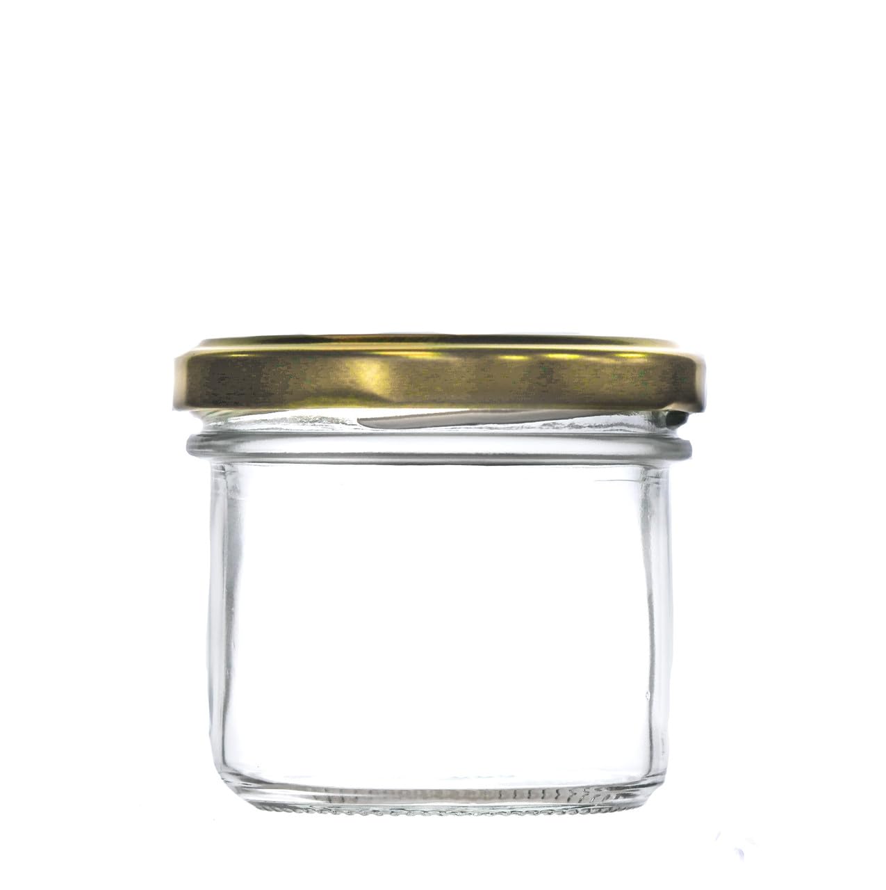125ml Bonta Jam Jar (Pack of 12, Gold)