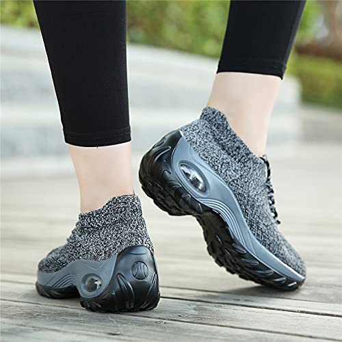 MEIION EasyWalk Pro Damen - Ergonomischer Schmerzlinderungs-Schuh Leichte Slip-On Sneaker für Freizeit - Atmungsaktiv, Luftgepolsterte Sohle, Fitness, Outdoor Laufschuhe