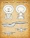 Star Trek Original USS Enterprise Patent Prints - Set of Four Photos (8x10) Unframed - Makes a Great Man Cave Decor and Gift Under $20 for Trekkies