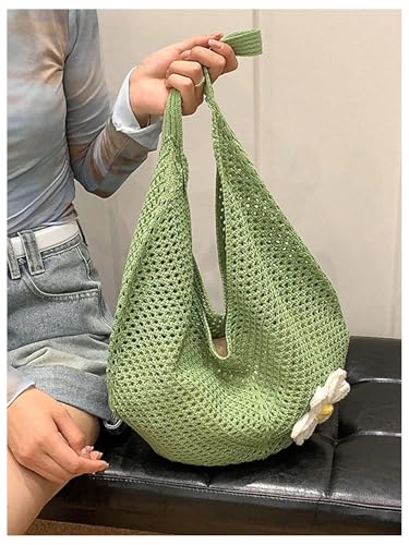 Bolso Tote de Playa Mujer Crochet Floral Boho miniatura 2