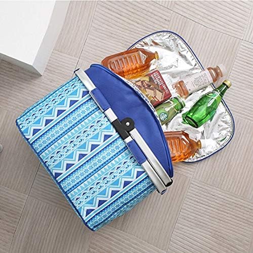 Picnic Baskets Picnic Basket Outdoor Camping Large-Capacity Lunch Bag Portable Food Fresh-Keeping Cooler Box Basket