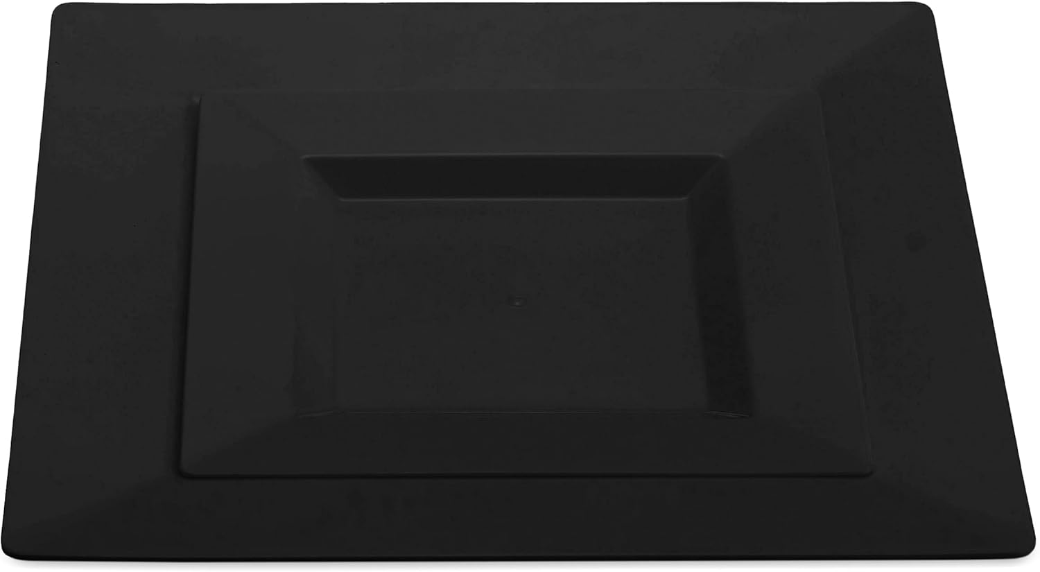 BloominGoods 100 PCS Disposable Plastic Black Square Plates, 100-Pack 6.5 & 10 In. Combo Premium Heavy Duty Square Plastic Plates, Ideal For Wedding, Party, Event Or Catering - Image 9