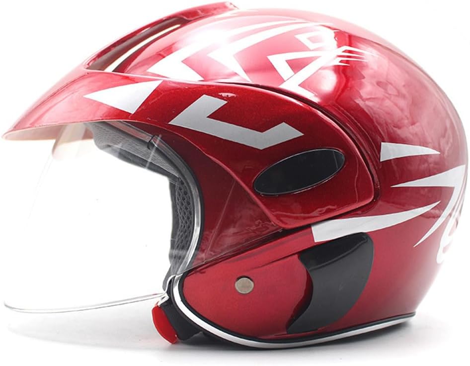 DOT Approved Children Motorcycle Half Helmet Youth Moped for Boys Girls Retro 3/4 Open Face Electric Scooter Kids Street Bike Chopper Cruiser Go-Kart ATV