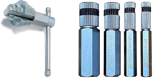 RIDGID 31405 Modelo 342 Llave interna, plata, herramientas pequeñas y generales Llave de tubo interna #139/4 Juego de 4 piezas, construcción de