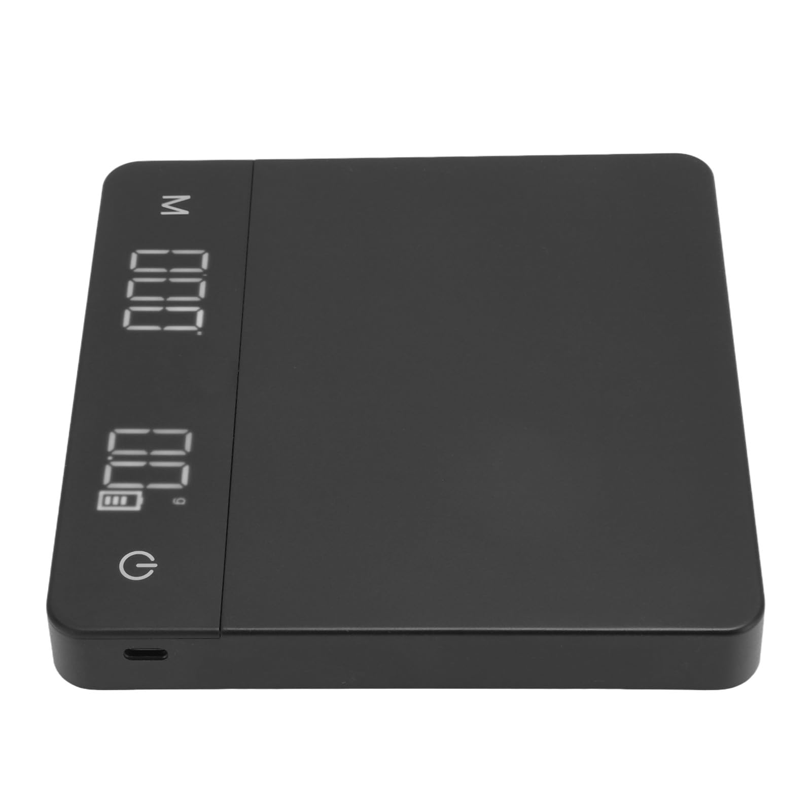 EMUKOEP Piccola Bilancia per caffè con Tara Automatica per Dolci Domestici Bilancia per caffè Digitale Ricaricabile Tramite USB (5 kg/0,1 g)