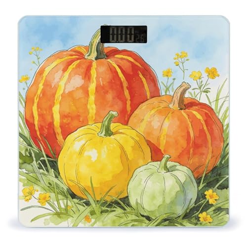 Báscula Digital de Baño Fall Pumpkin, Precisa, 180 kg