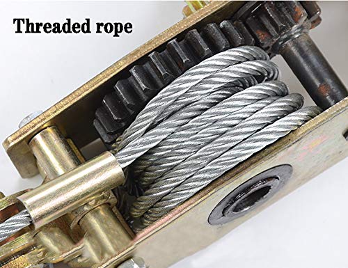 Winche manual resistente 2/3 toneladas con cable 1.5 m miniatura 6