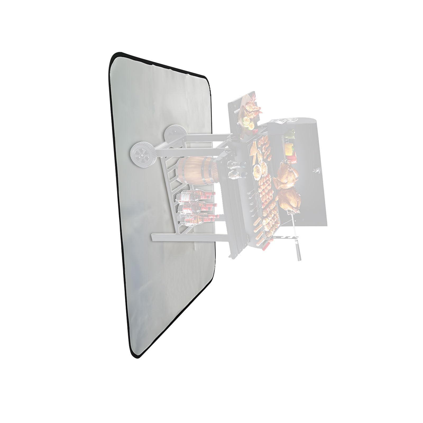 Tsophreniq 48inches Flameproof Grills Pad for Pit, Indoor Fireplaces Mat Pit Mat Under Mats for Outdoor Barbecue Bbq Mats for Outdoor