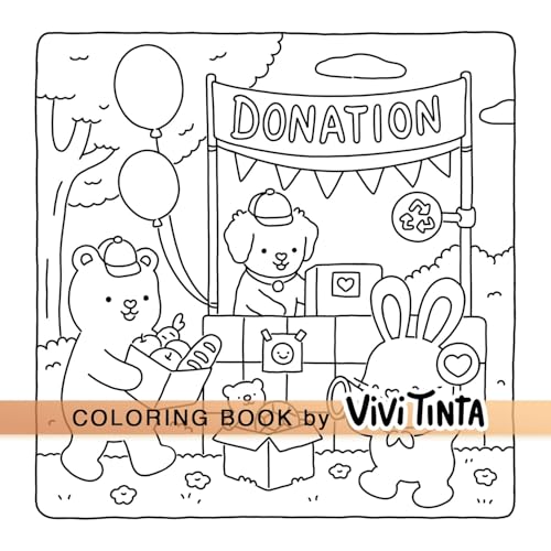 Fuzzy Hygge: Cute and Cozy Colouring Book Featuring Adorable Animal Characters for Stress Relief (Fuzzy Friends Colouring) - Image 5