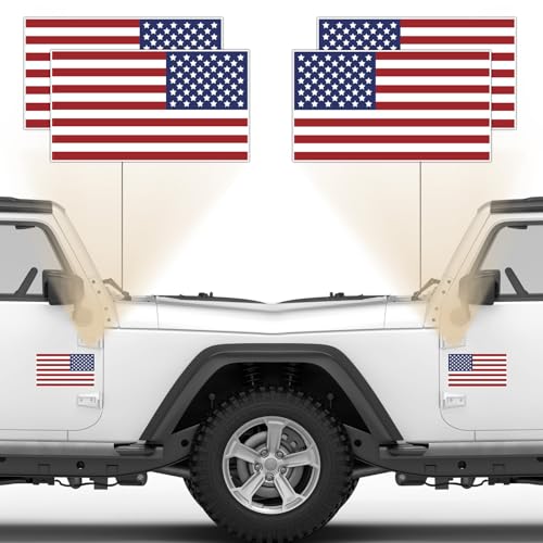 Image of American Flag Decal - USA Tactical Military Subdued Patriotic (Set of 2) 3 x 5 inches Premium Waterproof Vinyl Decal Stickers for Car Truck (Sticker, 5 inches x 3 inches)