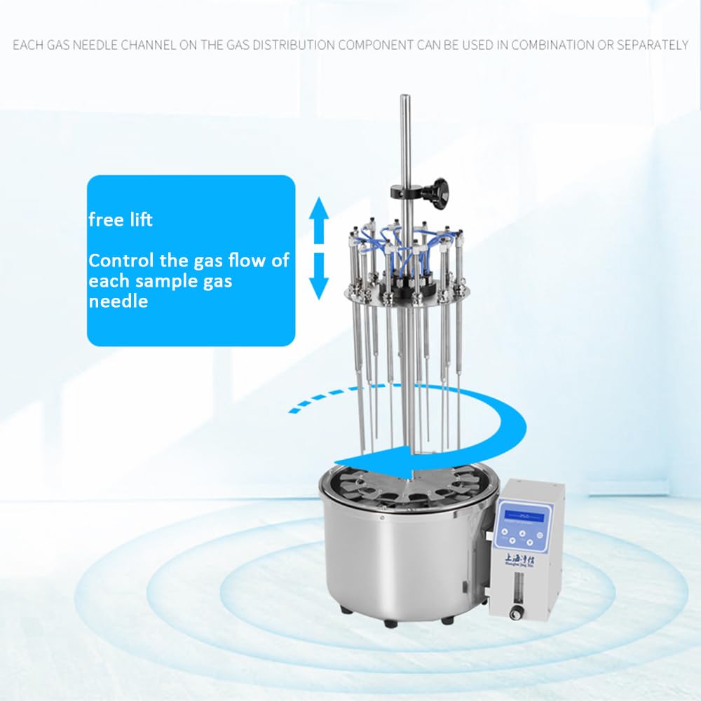 Instrumento de soplado de nitrógeno de baño de Agua Circular de 12 Orificios, Instrumento de Purga de nitrógeno, Dispositivo de concentración de Muestra de nitrógeno