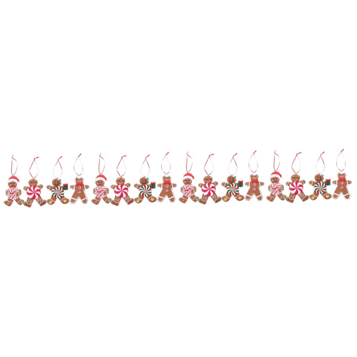 PRETYZOOM 16 Piezas Colgante de árbol de Navidad Decoración hogareña Dulces de Navidad Colgantes navideños Manualidades navideñas Suministros de Navidad Colgantes Decorativos de Navidad