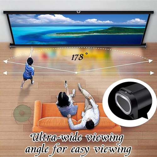 Pantalla portátil para proyector 36in 16:9 con soporte miniatura 4