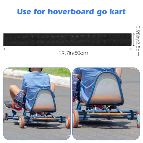 Bremorou 4 Stück Hoverboard Gurte + Schwarz + Self Balance + Jüngere Bevollmächtigte + Freizeit + Verstärkte Klettversch