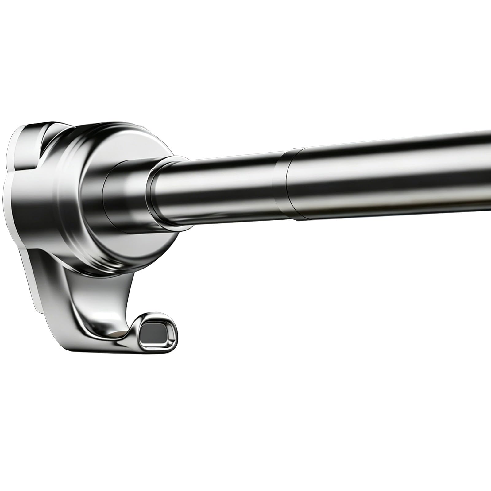 Adjustable Shower Curtain Rod 16 to 94in, Stainless Steel Spring Tension Curtain Rod No Drill for Bathroom, Closet, Window, Room Divider(Silver,95-150cm/37-59in)