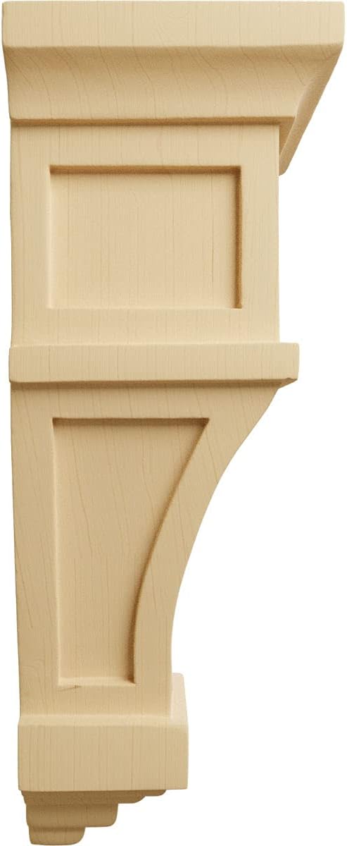 Ekena Millwork COR06X04X11APAL Alpine Wood Corbels, 6"W x 4"D x 11"H, Alder