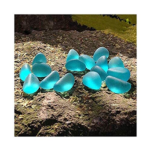 Plantes artificielles d'aquarium, décoration d'ornement de réservoir de poissons, roches de verre décoratives d'aquarium pierres de décoration magiques matériau de coussin billes de verre for la décol